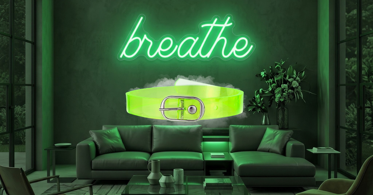 The Aurora Belt 20mm - Neon Green Fashion Belt