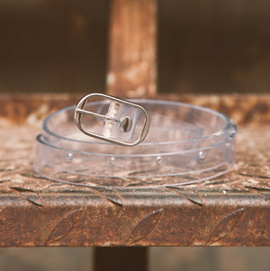 Clear 20mm Vegan Belt