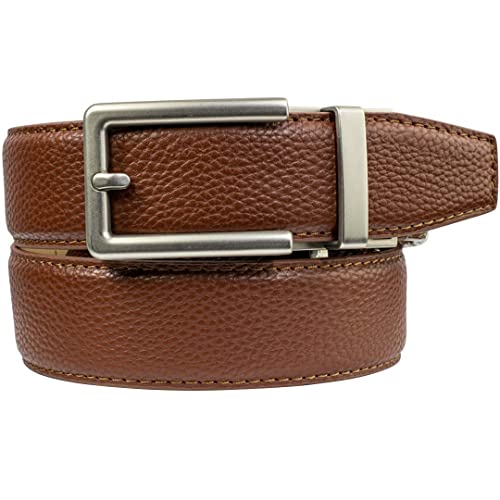 brown elegant ratchet belt