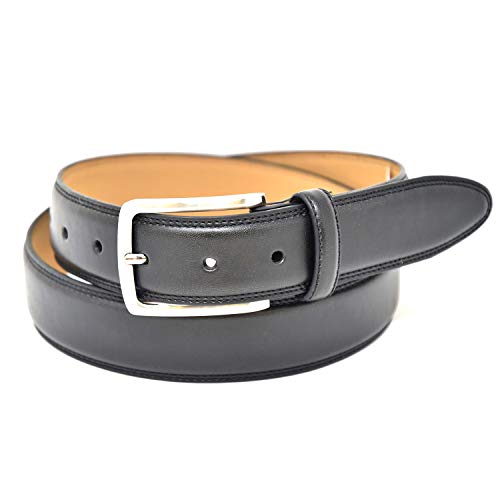 Black Elegant Vegan Belt For Men - 35MM