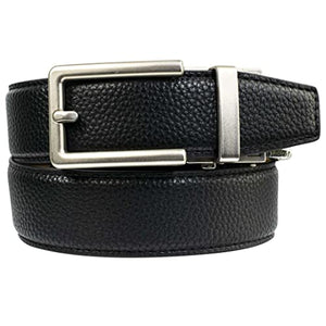 Black Elegant Vegan Belt with Ratchet 35MM