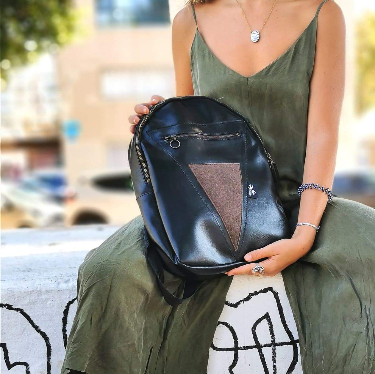 Black & Brown Backpack