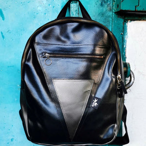 Black & Grey Metallic Backpack