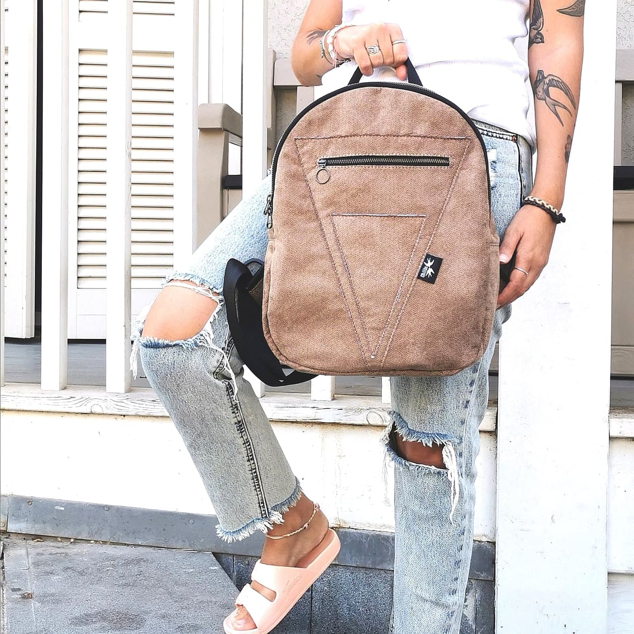 Light Brown Backpack