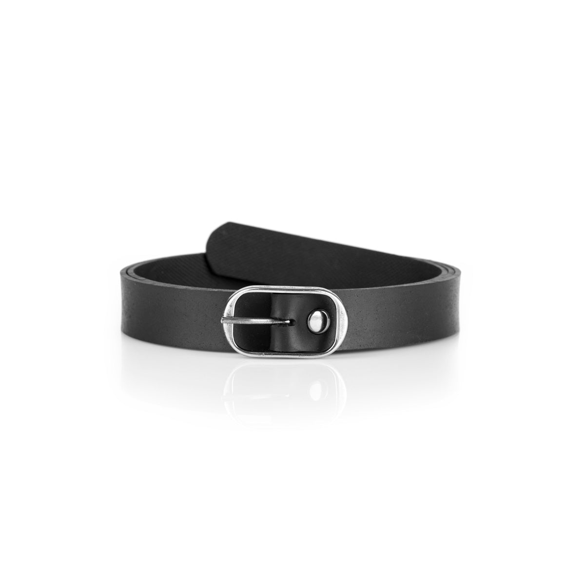 Black Elegant Vegan Belt For Women