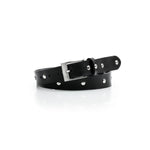 Black Unisex Vegan Studded Belt